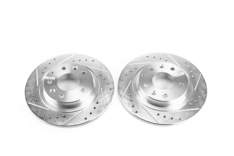 Power Stop 16-18 Mazda CX-3 Rear Evolution Drilled & Slotted Rotors - Pair PowerStop