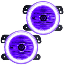 Load image into Gallery viewer, Oracle Lighting 07-09 Jeep Wrangler JK Pre-Assembled LED Halo Fog Lights -UV/Purple SEE WARRANTY