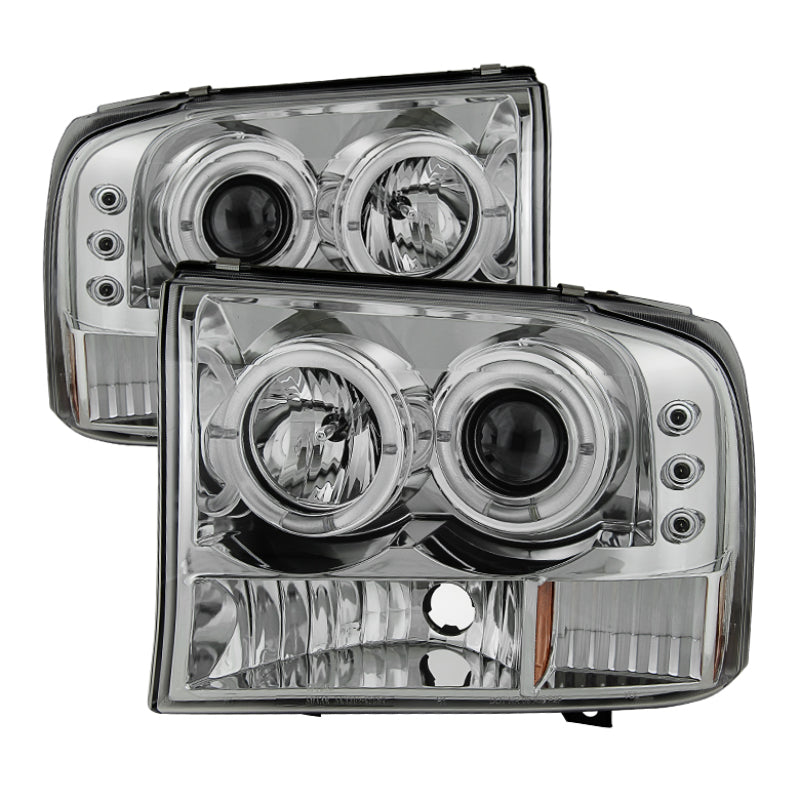 Spyder Ford F250 Super Duty 99-04 Projector Version 2 LED Halo LED Chrm PRO-YD-FF25099-1P-G2-C SPYDER