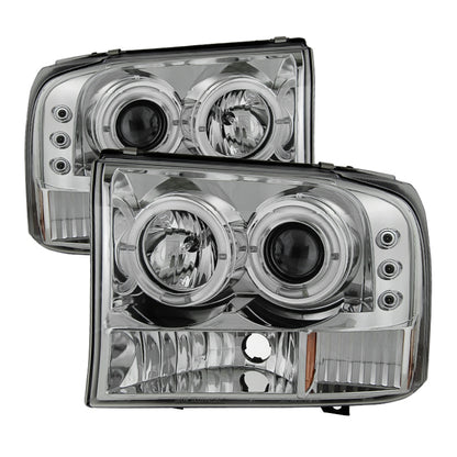 Spyder Ford F250 Super Duty 99-04 Projector Version 2 LED Halo LED Chrm PRO-YD-FF25099-1P-G2-C SPYDER