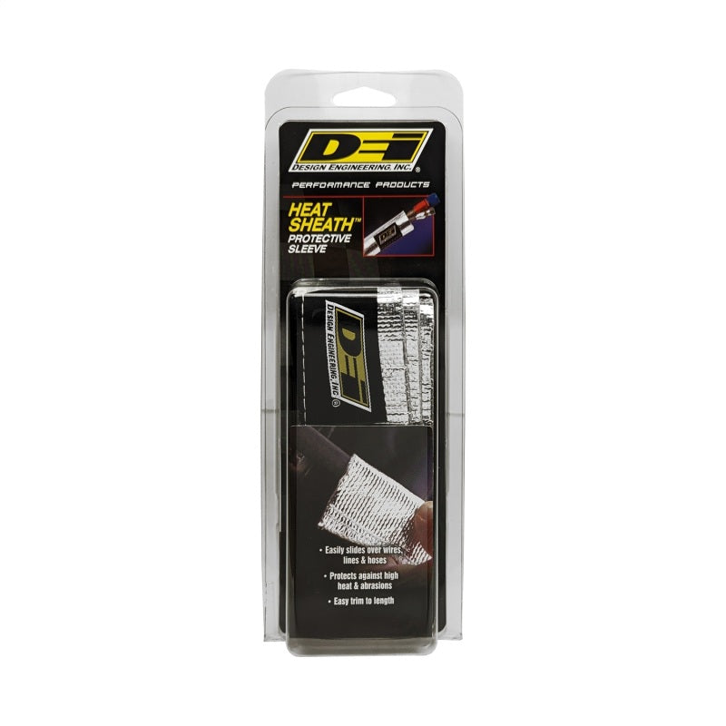 DEI Heat Sheath 3/4in x 3ft - Aluminized Sleeving- Sewn Edge DEI