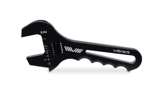 Vibrant Performance Adjustable AN Wrench, -3 AN to -20 AN, Straight Jaws, Performance Automotive Fabrication - Part 20994