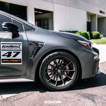 Seibon FD23TYGRCOR Dry Carbon Fender Vents for 2023–2025 Toyota GR Corolla