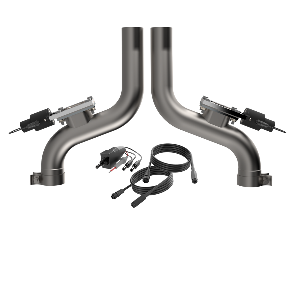 QTP 2015-2024 Dodge Challenger,Charger & Chrysler 300C 6.2,6.4L Aggressor Cutout Pipes - 530115