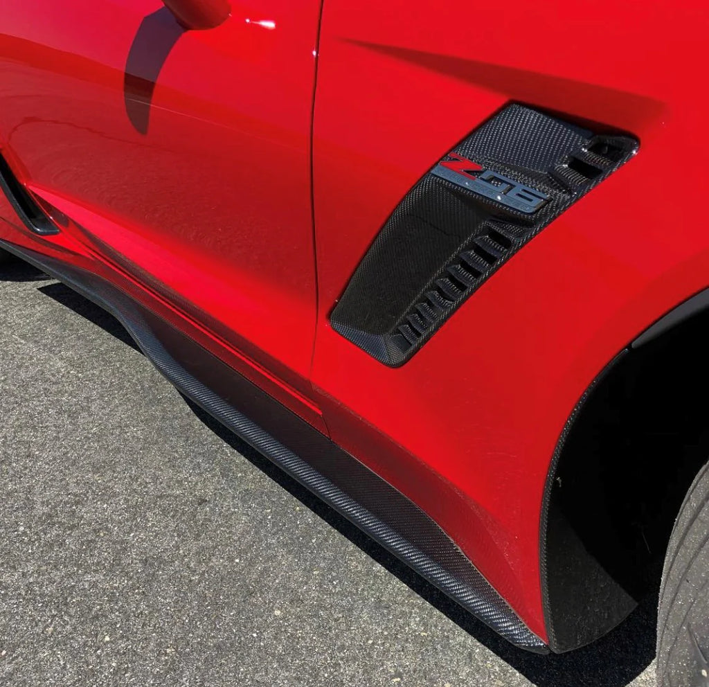 Anderson Composites 2015 - 2019 Corvette C7 Z06 Carbon Fiber Fender Vents - AC-FFI14CHC7-Z6