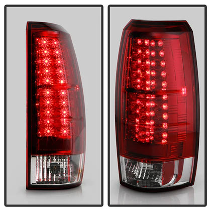 Spyder Chevy Avalanche 07-13 LED Tail Lights Red Clear ALT-YD-CAV07-LED-RC