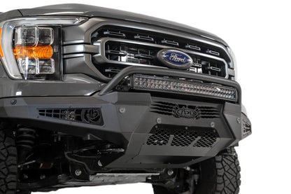 Addictive Desert Designs 2021-2023 Ford F-150 Honeybadger Front Bumper W/ Top Hoop - F197431040103 Addictive Desert Designs