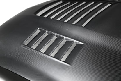 Anderson Composites 2015 - 2020 Shelby GY350 Dry Carbon Fiber Hood - AC-HD15FDMU350-CR-DRY