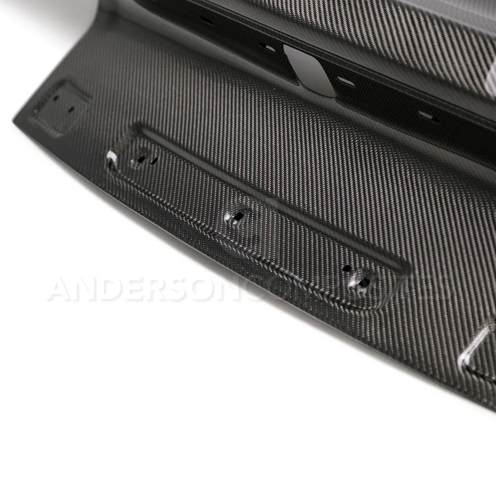 Anderson Composites 2015 - 2023 Mustang Double-sided Carbon Fiber Type-OE Decklid - AC-TL15FDMU-DS