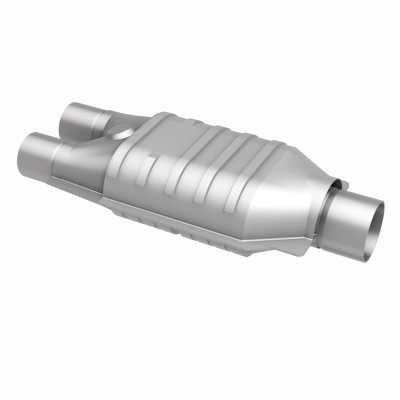 MagnaFlow Conv Univ 2inch Inlet/2.5inch Outlet Dual/Single Oval Shape Magnaflow