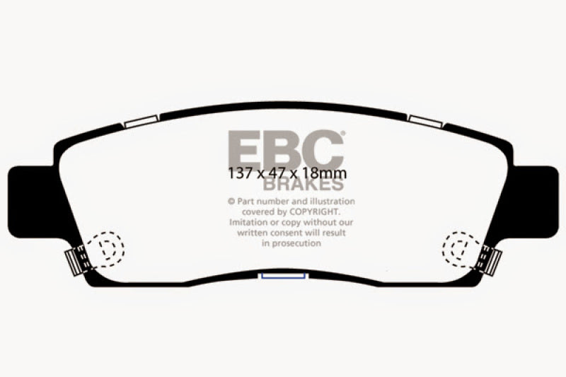 EBC RedStuff Rear Brake Pads - DP31672C EBC