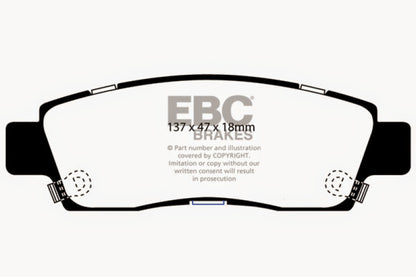EBC RedStuff Rear Brake Pads - DP31672C EBC
