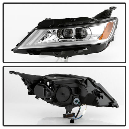 xTune 14-18 Chevy Impala (Excl Limited) DRL Halogen Proj Headlights - Chrm (PRO-JH-CIM15-LB-C) SPYDER