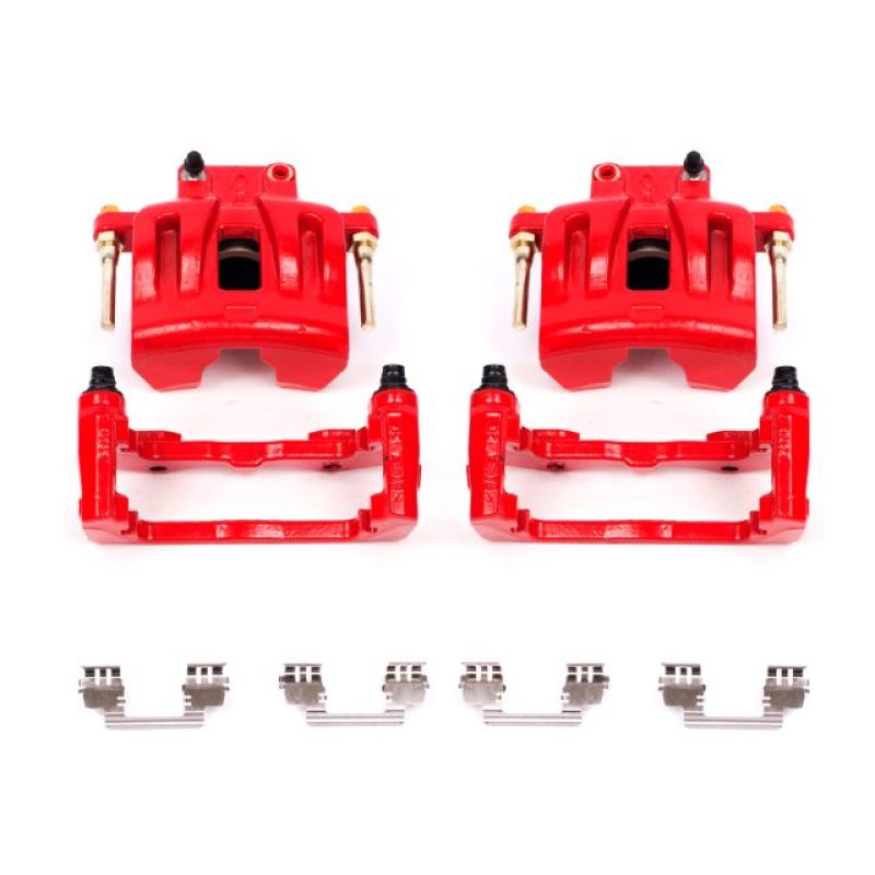 Power Stop 05-11 Chrysler 300 Front Red Calipers w/Brackets - Pair PowerStop