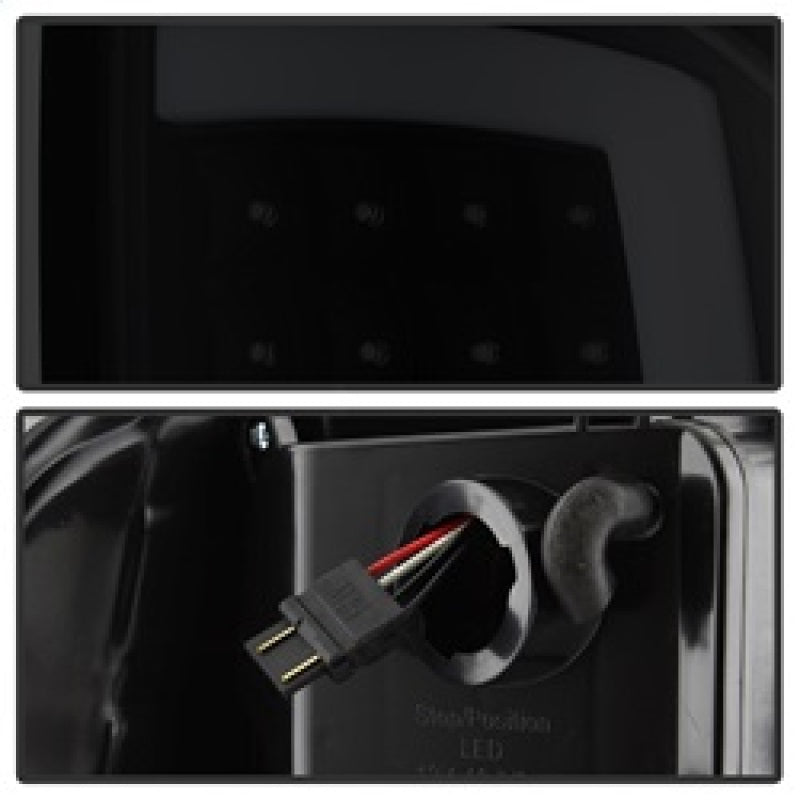 xTune 07-13 GMC Sierra 1500 LED Tail Lights - Black Smoke (ALT-ON-GS07-G2-LED-BSM) SPYDER