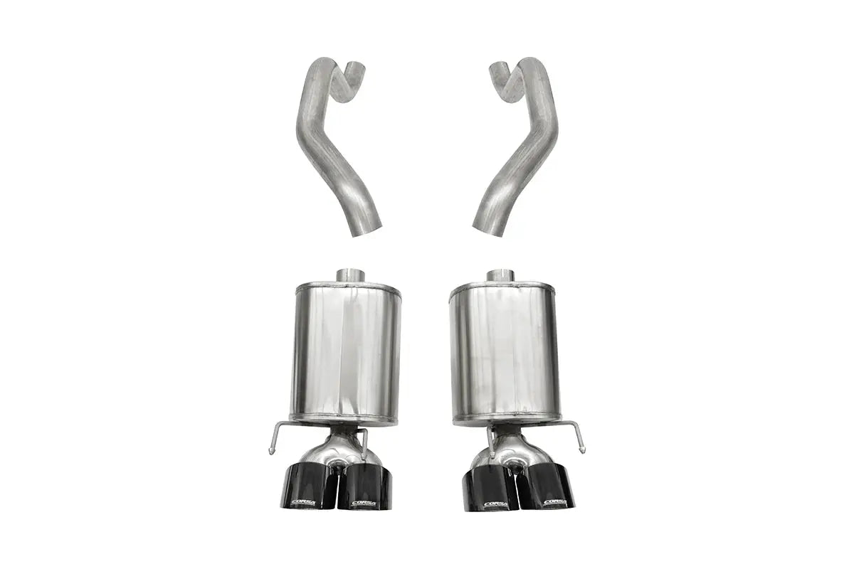 Corsa 05-08 Chevrolet Corvette (C6) 6.0L/6.2L Black Xtreme Axle-Back Exhaust w/4.5in Tips CORSA Performance