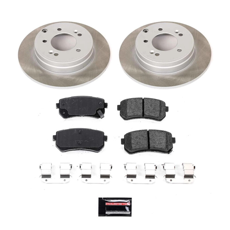 Power Stop 16-20 Kia Optima Rear Semi-Coated Rotor Kit PowerStop
