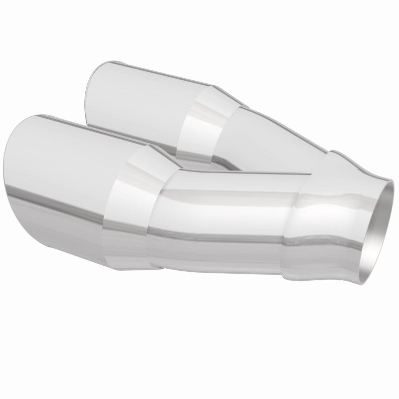 MagnaFlow Double Wall 3in Dual Round Polished Tip 2.25in Inlet Magnaflow
