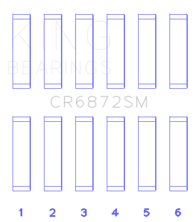 King Toyota 1GR-FE (Size STD) Connecting Rod Bearing Set King Engine Bearings