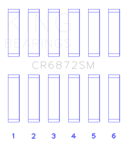 King Toyota 1GR-FE (Size STD) Connecting Rod Bearing Set King Engine Bearings