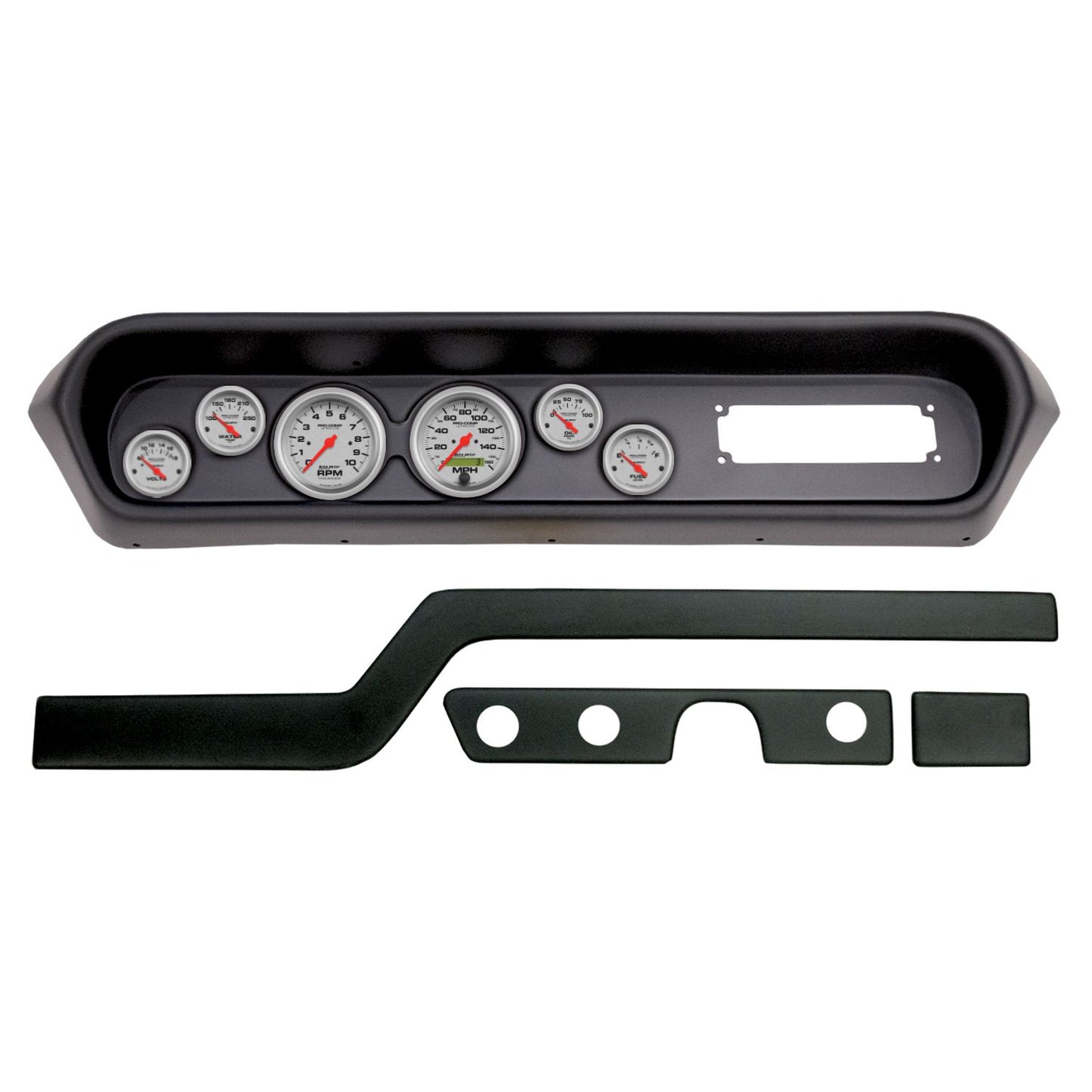 Autometer 64-65 Pontiac GTO/Lemans 6 Gauge Direct Fit Dash Kit 3-3/8in x2 / 2-1/16in x4 - Ultra-Lite 2108-13