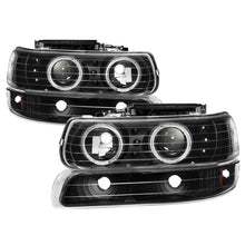 Load image into Gallery viewer, xTune Chevy Silverado 1500/2500 99-02 Bumper Projector Headlights - LED - Black PRO-JH-CSIL99-SET-BK