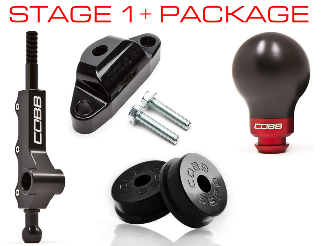 COBB Subaru 02-07 WRX 5MT Stage 1+ Drivetrain Package w/Wide Barrel Shifter 212X01P-BK