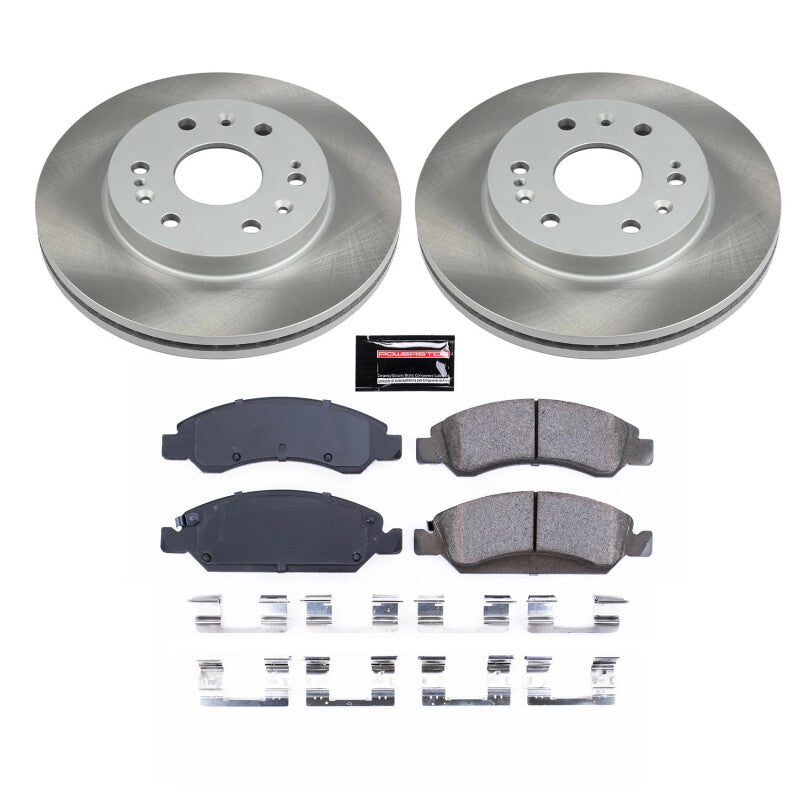 Power Stop 15-20 GMC Yukon XL Front Semi-Coated Rotor Kit PowerStop