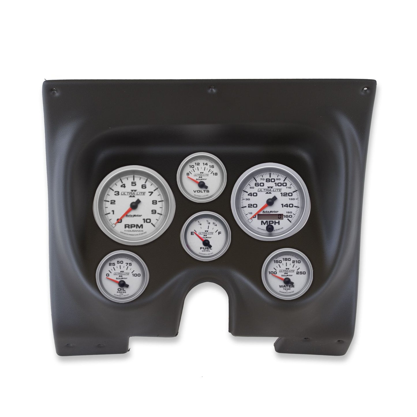 Autometer 67-68 Camaro/Firebird Ultra-Lite II Direct Fit Gauge Kit 6pc Tach/Mph/Fuel/Oilp/Wtmp/Volt 2130-14