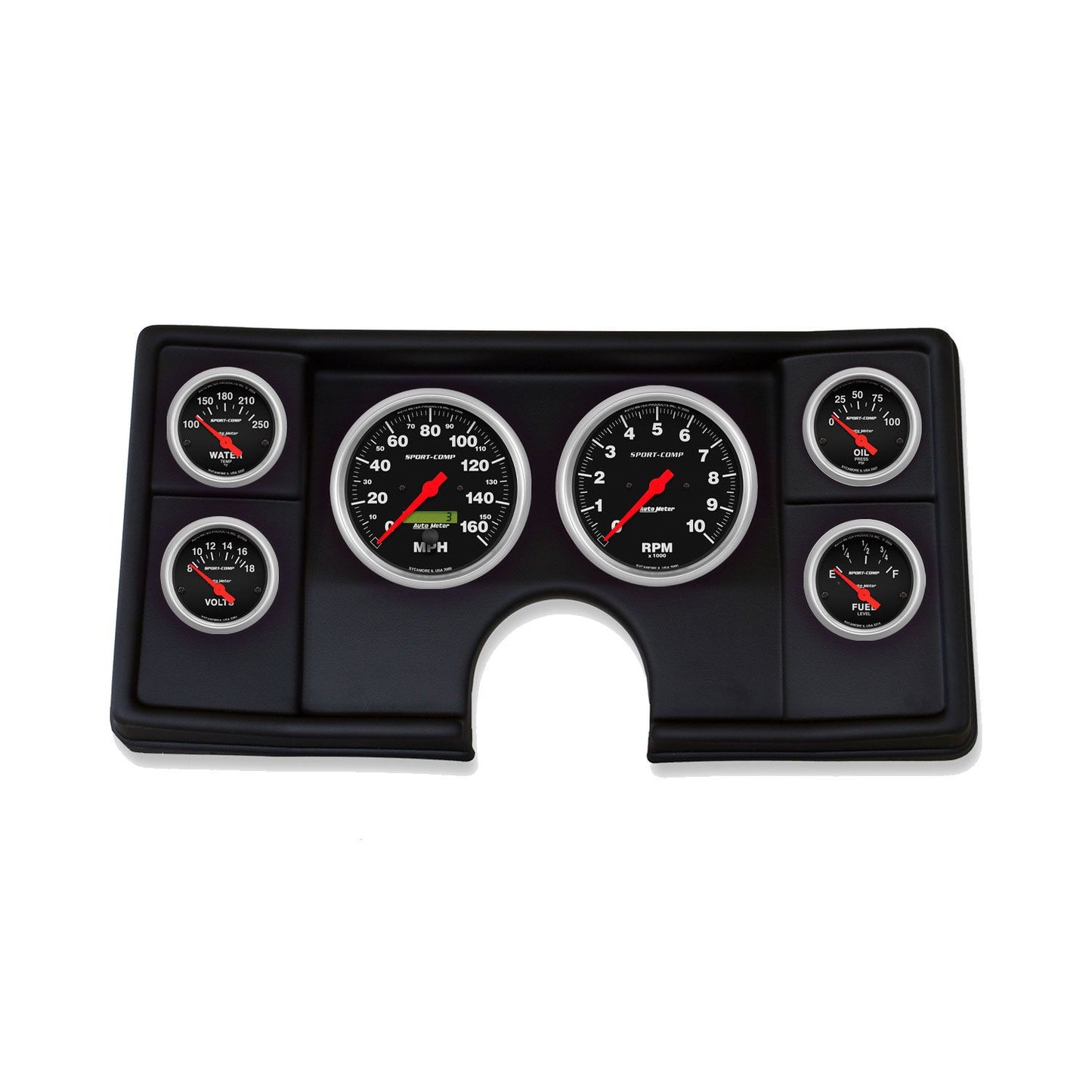 Autometer 82-87 Chevy Malibu/El Camino/Monte Carlo Sport Comp Direct Fit Dash Kit 2143-11