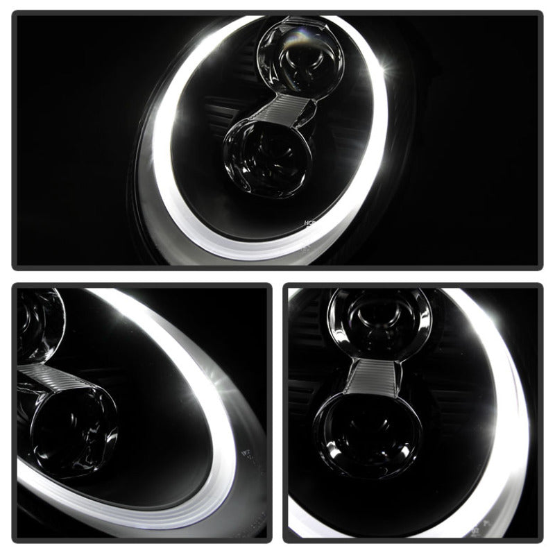 Spyder Porsche 911 05-09 Projector Headlights Xenon/HID Model- DRL LED Blk PRO-YD-P99705-HID-DRL-BK SPYDER
