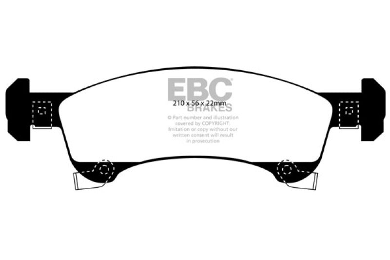 EBC Extra Duty Front Brake Pads - ED91651