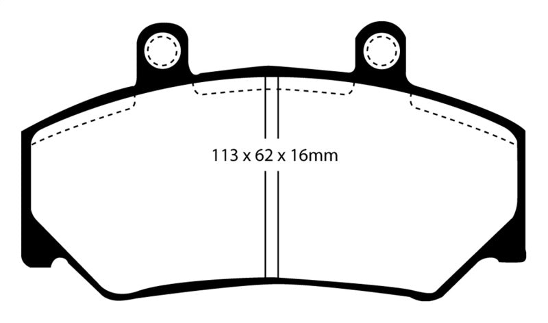 EBC YellowStuff Front Brake Pads - DP4800R