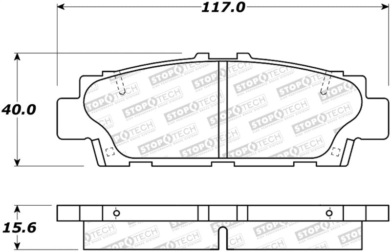 StopTech Premium Ceramic Brake Pads - 308.04880