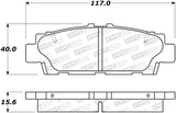 StopTech Premium Ceramic Brake Pads - 308.04880