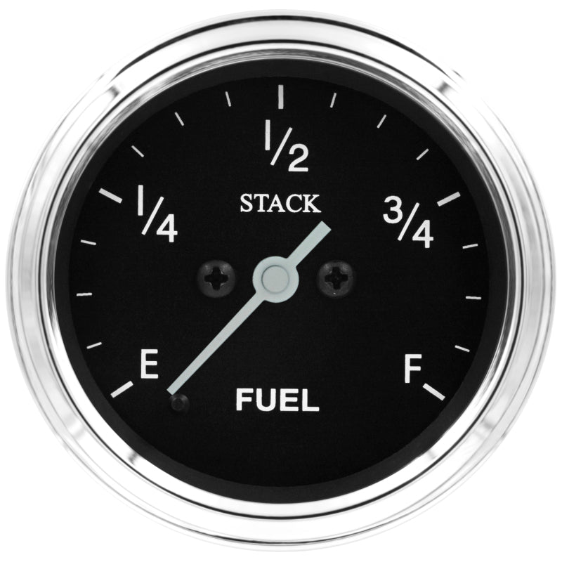 Autometer Stack 52mm 0-280 Ohm Programmable Pro Stepper Motor Fuel Level Gauge - Classic ST3315C