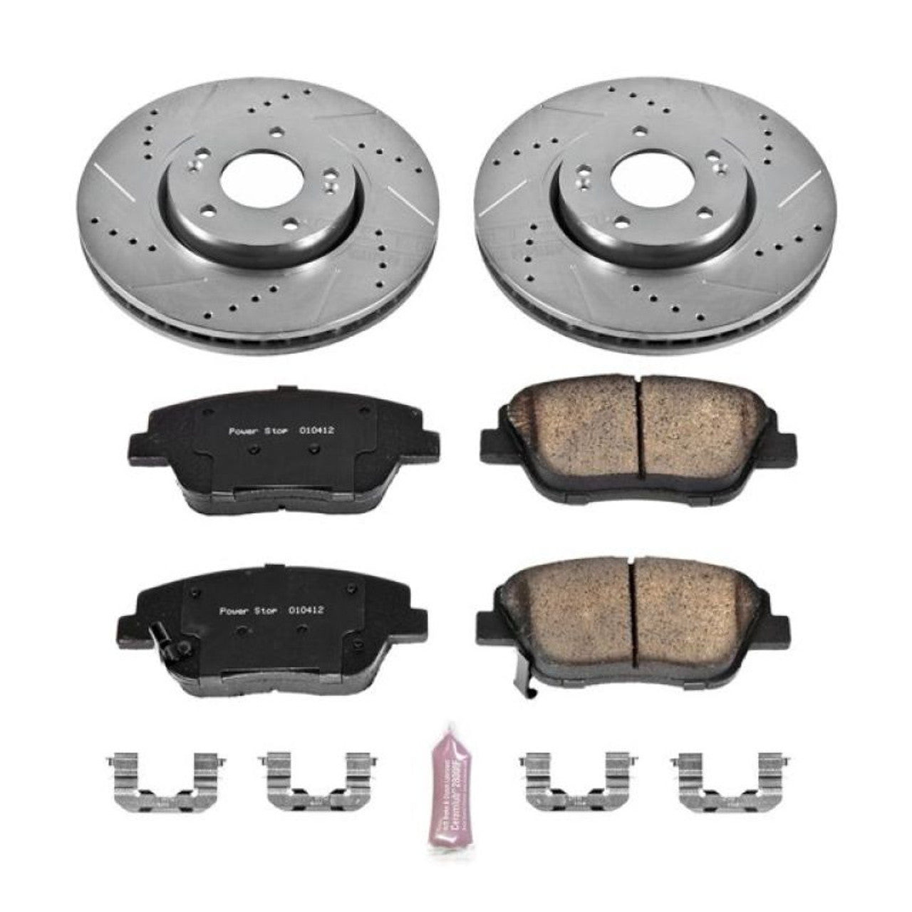 Power Stop 10-15 Hyundai Tucson Front & Rear Z23 Evolution Sport Brake Kit