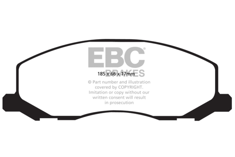 EBC YellowStuff Front Brake Pads - DP42015R EBC