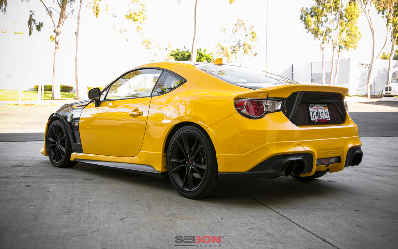 Seibon OEM-style carbon fiber trunk lid for 2013-2020 Scion FRS / Toyota 86 / Subaru BRZ - TL1213SCNFRS