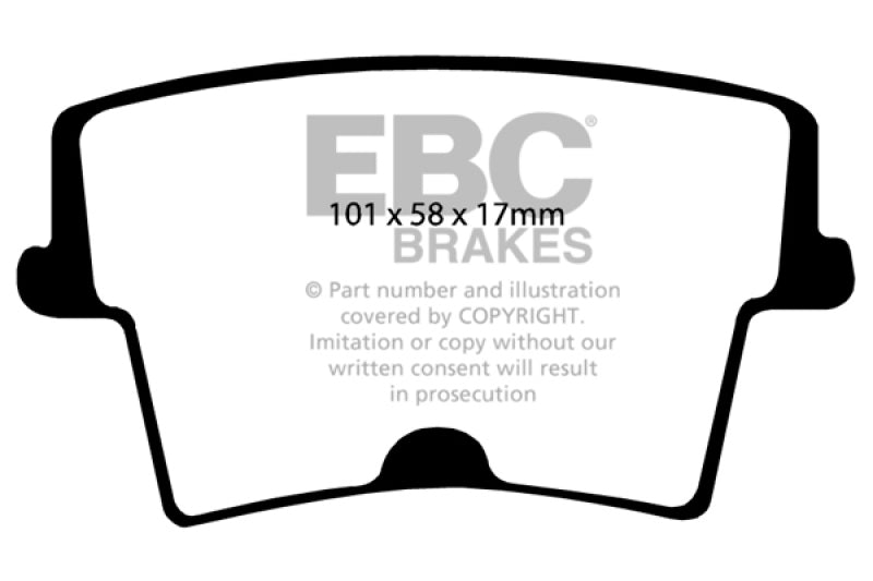 EBC YellowStuff Rear Brake Pads - DP41722R EBC