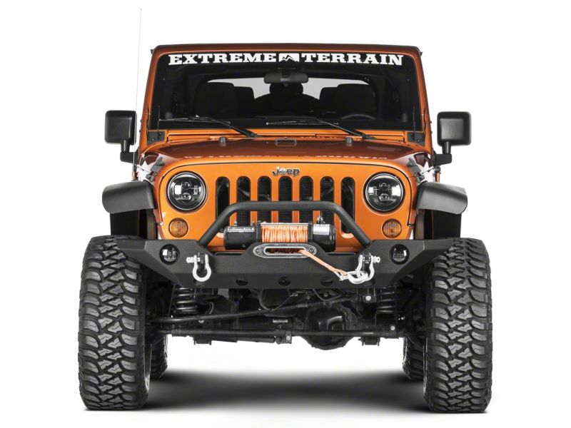 Raxiom 07-18 Jeep Wrangler JK Windshield Mounted Dual Light Brackets