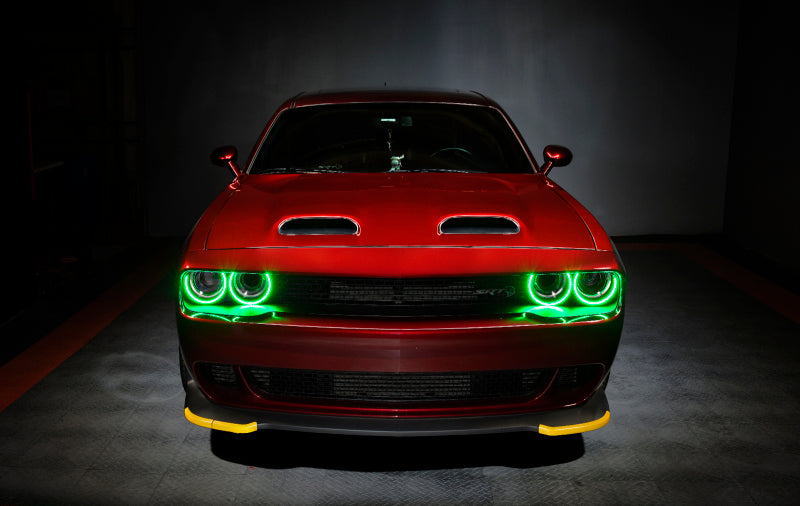 Oracle 15-21 Dodge Challenger Dynamic Surface Mount Headlight Halo Kit - ColorSHIFT - Dynamic ORACLE Lighting