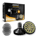 XK Glow Motorcycle Front LED Turn Signal Kit - Bulet Style Smoked Lenses