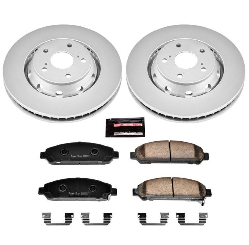Power Stop 09-16 Toyota Venza Front Z17 Evolution Geomet Coated Brake Kit PowerStop