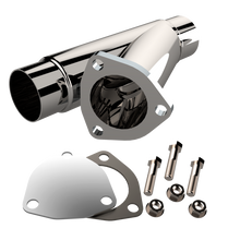 Load image into Gallery viewer, QTP 2.25 Inch Stainless Steel Exhaust Cutout (Universal) - 10225