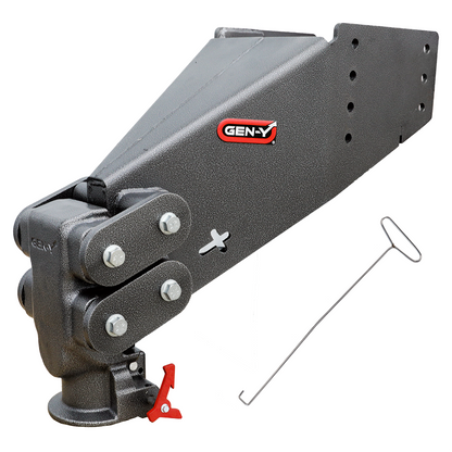 Gen-Y Executive Torsion-Flex SnapLatch Rhino Fifth Wheel Pin Box Replacement with Gooseneck 2 5/16″ Coupler 6.5K pin - GH-8076AL