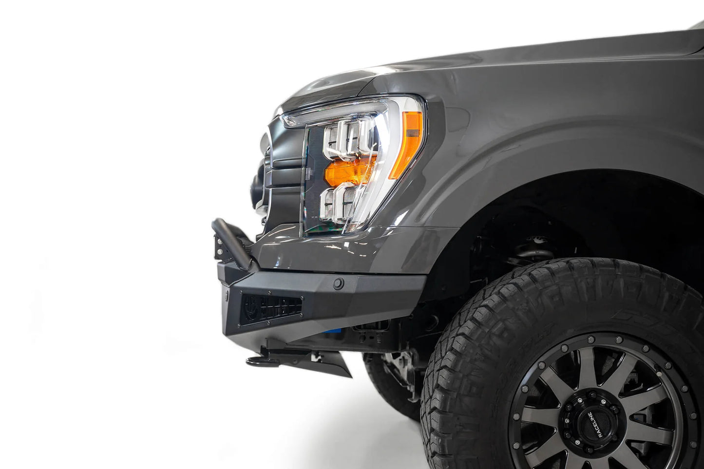 Addictive Desert Designs 2021-2023 Ford F-150 Honeybadger Front Bumper W/ Top Hoop - F197431040103 Addictive Desert Designs