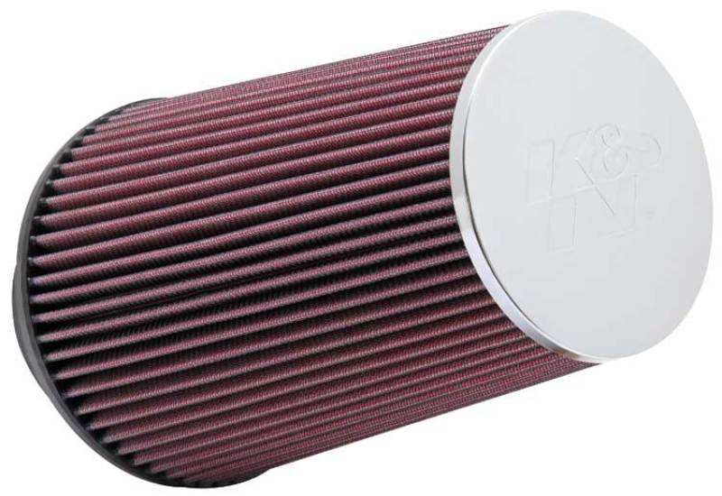 K&N Universal Chrome Filter 3 1/2 inch ID FLG / 6 inch Bottom / 4 1/2 inch CR / 9 inch Length