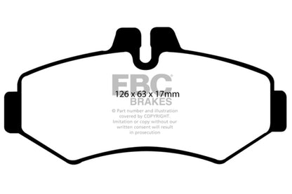 EBC YellowStuff Rear Brake Pads - DP41298R EBC
