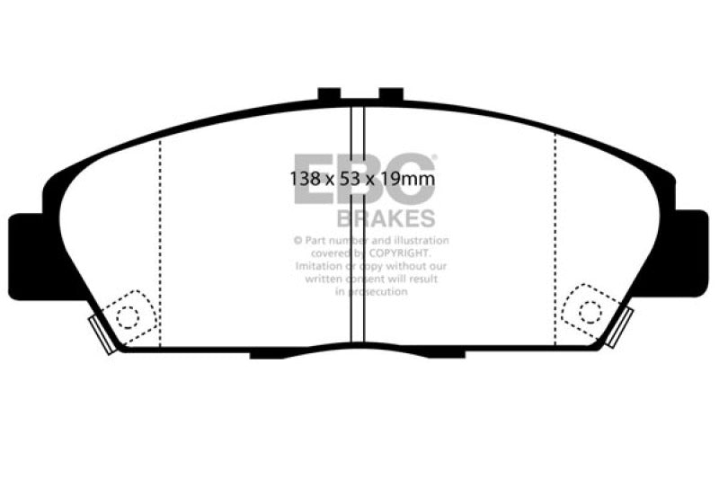 EBC Ultimax2 Front Brake Pads - UD568